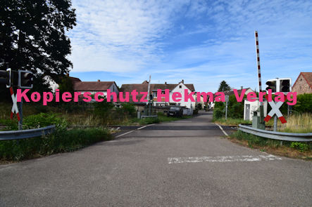 Kapellen-Drusweiler (Pfalz) Eisenbahn - Bahnübergang BÜ 1341 - Friedhofstraße/Friedhof