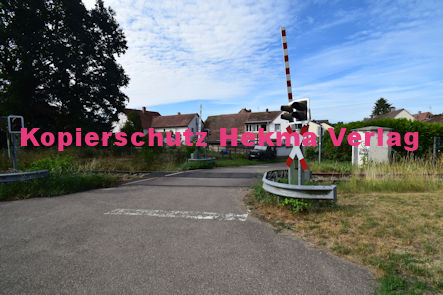 Kapellen-Drusweiler (Pfalz) Eisenbahn - Bahnübergang BÜ 1341 - Friedhofstraße/Friedhof