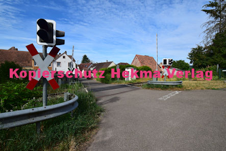 Kapellen-Drusweiler (Pfalz) Eisenbahn - Bahnübergang BÜ 1341 - Friedhofstraße/Friedhof
