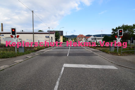Maikammer/Kirrweiler - Eisenbahn - Kirrweiler Bahnübergang Bü km 5,8 - Hauptstraße