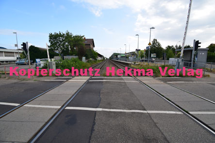 Maikammer/Kirrweiler - Eisenbahn - Kirrweiler Bahnübergang Bü km 5,8 - Hauptstraße