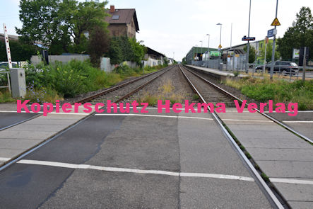 Maikammer/Kirrweiler - Eisenbahn - Kirrweiler Bahnübergang Bü km 5,8 - Hauptstraße