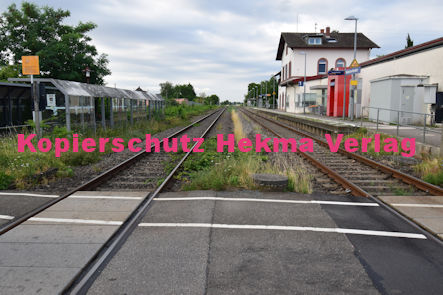 Maikammer/Kirrweiler - Eisenbahn - Kirrweiler Bahnübergang Bü km 5,8 - Hauptstraße