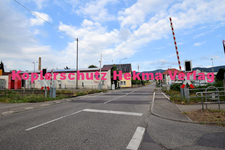 Maikammer/Kirrweiler - Eisenbahn - Kirrweiler Bahnübergang Bü km 5,8 - Hauptstraße