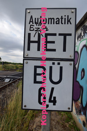 Maikammer/Kirrweiler - Eisenbahn - Bahnübergang Bü km 6,4 - Feldweg