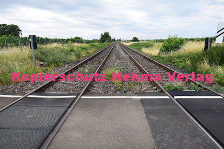 Maikammer Eisenbahn - Maikammer Bahnübergang BÜ km 6,4 - Feldweg
