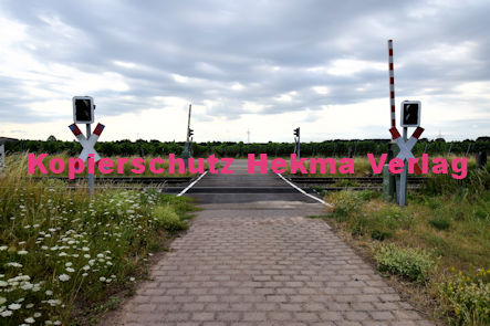Maikammer Eisenbahn - Maikammer Bahnübergang BÜ km 6,4 - Feldweg