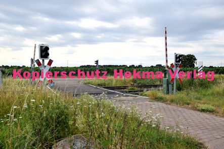 Maikammer Eisenbahn - Maikammer Bahnübergang BÜ km 6,4 - Feldweg