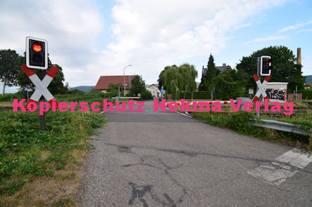 Maikammer/Kirrweiler - Eisenbahn - Bahnübergang Bü km 6,0 - Bordmühlweg