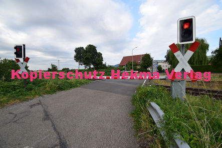 Maikammer/Kirrweiler - Eisenbahn - Bahnübergang Bü km 6,0 - Bordmühlweg