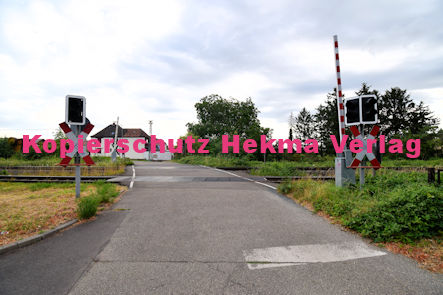 Maikammer/Kirrweiler - Eisenbahn - Bahnübergang Bü km 6,0 - Bordmühlweg