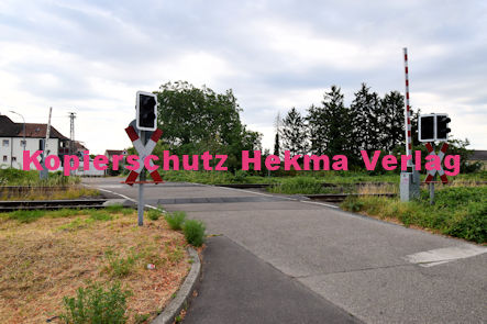Maikammer/Kirrweiler - Eisenbahn - Bahnübergang Bü km 6,0 - Bordmühlweg