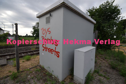 Maikammer/Kirrweiler - Eisenbahn - Bahnübergang Bü km 6,0 - Bordmühlweg