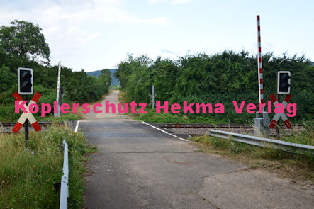 Maikammer Eisenbahn - Maikammer Bahnübergang BÜ km 5,2 - Feldweg