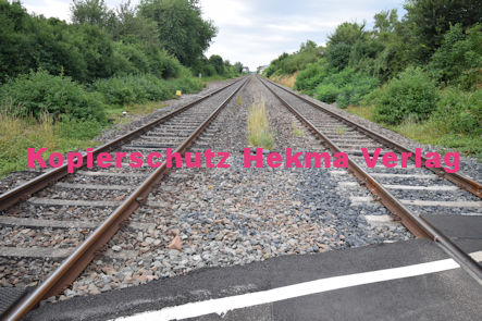 Maikammer Eisenbahn - Maikammer Bahnübergang BÜ km 5,2 - Feldweg