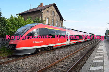 Maikammer/Kirrweiler Eisenbahn - Bahnhof - Zug Matzenbach