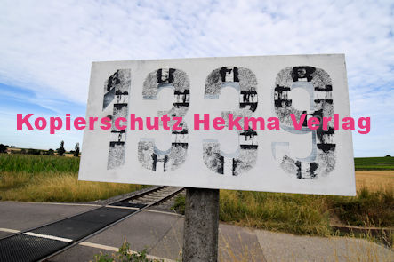 Oberhausen (Pfalz) Eisenbahn - Oberhausen Bahnübergang 1339 - An den Hofäckern/Jubiläumsbank