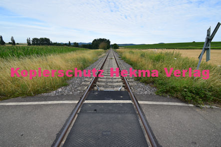 Oberhausen (Pfalz) Eisenbahn - Oberhausen Bahnübergang 1339 - An den Hofäckern/Jubiläumsbank