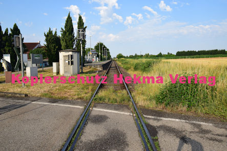 Schaidt (Pfalz) Eisenbahn - Schaidt Bahnübergang Bü 36,2 - Vollmersweilerer Straße