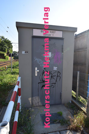 Speyer Eisenbahn - Bahnübergang Speyer - Bü Speyer 1 km 9,857 - Mühlturmstraße