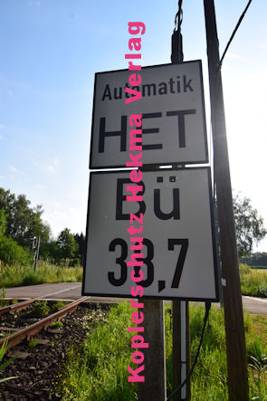 Steinfeld (Pfalz) Eisenbahn - Steinfeld - Bahnübergang Bü km 38,7 Wengelspfad