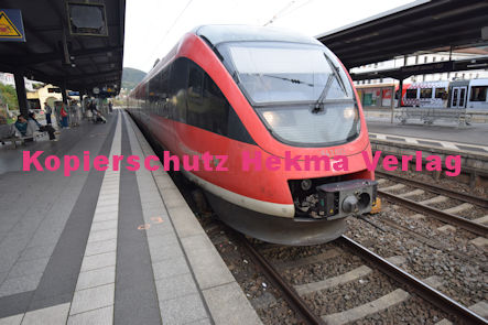 Neustadt Wstr. Eisenbahn - Neustadt Hbf - Zug 643 022 - Theisbergstegen